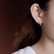 925 Sterling Silver Hetian Cyan Jade Bamboo Luck Stud Earrings 925 Sterling Silver Hetian Cyan Jade Bamboo Luck Stud Earrings