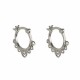 Round Lotus Flower Luck Hoop Earrings Round Lotus Flower Luck Hoop Earrings
