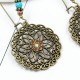 Round Flower Luck Drop Earrings Round Flower Luck Drop Earrings