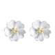 925 Sterling Silver Cherry Blossoms Floral Calm Stud Earrings 925 Sterling Silver Cherry Blossoms Floral Calm Stud Earrings