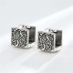 Grass Pattern Square Stud Earrings Grass Pattern Square Stud Earrings