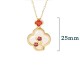 24K Gold-Plated White Jade Four Leaf Clover Earrings 24K Gold-Plated White Jade Four Leaf Clover Earrings