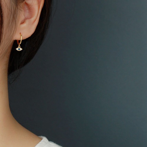 925 Sterling Silver Evil Eye Protection Stud Earrings 925 Sterling Silver Evil Eye Protection Stud Earrings