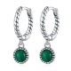 925 Sterling Silver Malachite Anti-Anxiety Drop Earrings 925 Sterling Silver Malachite Anti-Anxiety Drop Earrings