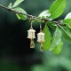 925 Sterling Silver Jade Prayer Wheel Luck Drop Earrings 925 Sterling Silver Jade Prayer Wheel Luck Drop Earrings