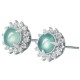 925 Sterling Silver Jade Luck Abundance Stud Earrings 925 Sterling Silver Jade Luck Abundance Stud Earrings