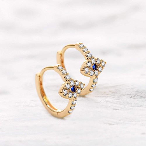 925 Sterling Silver Evil Eye Blessing Stud Earrings 925 Sterling Silver Evil Eye Blessing Stud Earrings