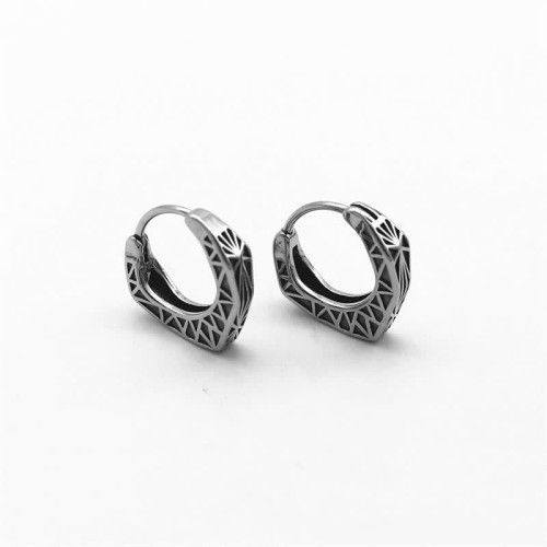 Viking Titanium Steel Hoop Balance Earrings Viking Titanium Steel Hoop Balance Earrings