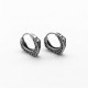 Viking Titanium Steel Hoop Balance Earrings Viking Titanium Steel Hoop Balance Earrings