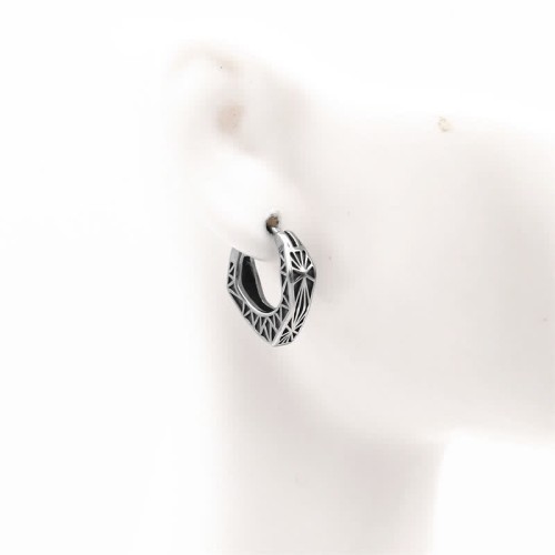 Viking Titanium Steel Hoop Balance Earrings Viking Titanium Steel Hoop Balance Earrings