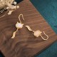 Feng Shui White Jade Fox Fortune Earrings Feng Shui White Jade Fox Fortune Earrings