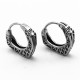 Viking Titanium Steel Hoop Balance Earrings Viking Titanium Steel Hoop Balance Earrings