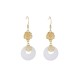 Feng Shui White Jade Blessing Earrings