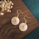 Feng Shui White Jade Fortune Earrings Feng Shui White Jade Fortune Earrings