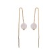 925 Sterling Silver White Jade Happiness Drop Earrings 925 Sterling Silver White Jade Happiness Drop Earrings