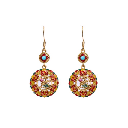 24K Gold-Plated Elk Copper Balance Drop Earrings 24K Gold-Plated Elk Copper Balance Drop Earrings