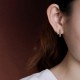 925 Sterling Silver Hetian Cyan Jade Bamboo Luck Stud Earrings 925 Sterling Silver Hetian Cyan Jade Bamboo Luck Stud Earrings