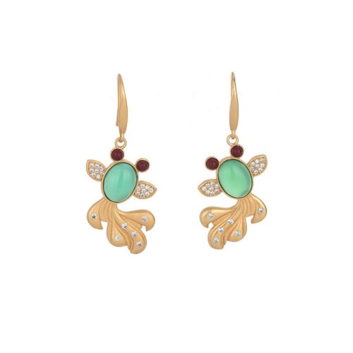FengShui Jade Koi Fortune Earrings FengShui Jade Koi Fortune Earrings