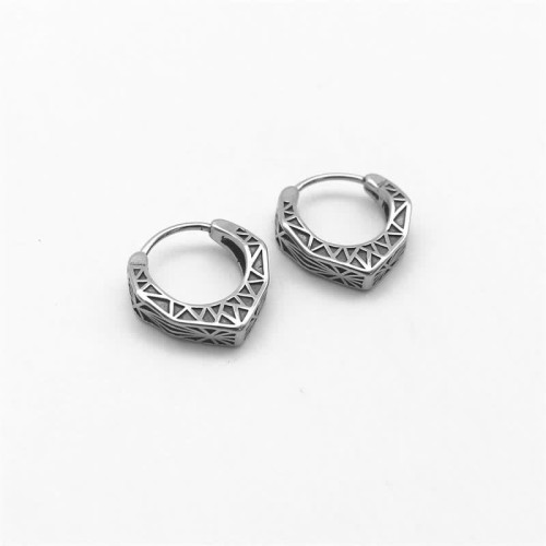 Viking Titanium Steel Hoop Balance Earrings Viking Titanium Steel Hoop Balance Earrings