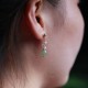 Hetian Jade Flower 14K Gold-Plated Luck Drop Earrings