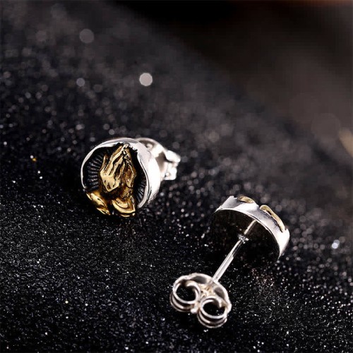 925 Sterling Silver Namaste Equality Stud Earrings 925 Sterling Silver Namaste Equality Stud Earrings