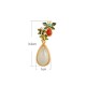 White Jade Red Agate Butterfly Protection Drop Earrings White Jade Red Agate Butterfly Protection Drop Earrings