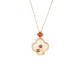 24K Gold-Plated White Jade Four Leaf Clover Earrings 24K Gold-Plated White Jade Four Leaf Clover Earrings