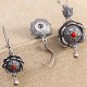 925 Sterling Silver Om Mani Padme Hum Lotus Peace Jewelry Set 925 Sterling Silver Om Mani Padme Hum Lotus Peace Jewelry Set