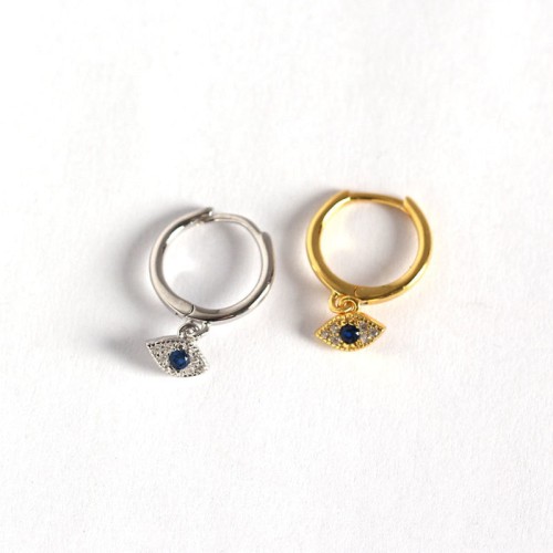 925 Sterling Silver Evil Eye Protection Stud Earrings 925 Sterling Silver Evil Eye Protection Stud Earrings