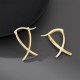 Geometric Cross Luck Hoop Earrings Geometric Cross Luck Hoop Earrings