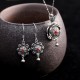 925 Sterling Silver Om Mani Padme Hum Lotus Peace Jewelry Set 925 Sterling Silver Om Mani Padme Hum Lotus Peace Jewelry Set