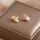 18K Gold Pearl Butterfly Love Stud Earrings 18K Gold Pearl Butterfly Love Stud Earrings
