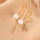 925 Sterling Silver White Jade Happiness Drop Earrings 925 Sterling Silver White Jade Happiness Drop Earrings