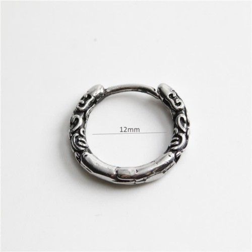 Viking Celtic Hoop Titanium Steel Balance Earrings Viking Celtic Hoop Titanium Steel Balance Earrings