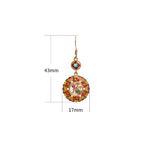 24K Gold-Plated Elk Copper Balance Drop Earrings 24K Gold-Plated Elk Copper Balance Drop Earrings