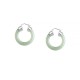 Round Jade White Jade Prosperity Earrings Round Jade White Jade Prosperity Earrings