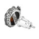 925 Sterling Silver Amber Dragon Success Stud Earrings 925 Sterling Silver Amber Dragon Success Stud Earrings
