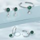 925 Sterling Silver Malachite Anti-Anxiety Drop Earrings 925 Sterling Silver Malachite Anti-Anxiety Drop Earrings