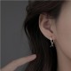 Geometric Cross Luck Hoop Earrings Geometric Cross Luck Hoop Earrings