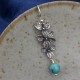 925 Silver Turquoise Lazurite Serenity Protection Earrings 925 Silver Turquoise Lazurite Serenity Protection Earrings