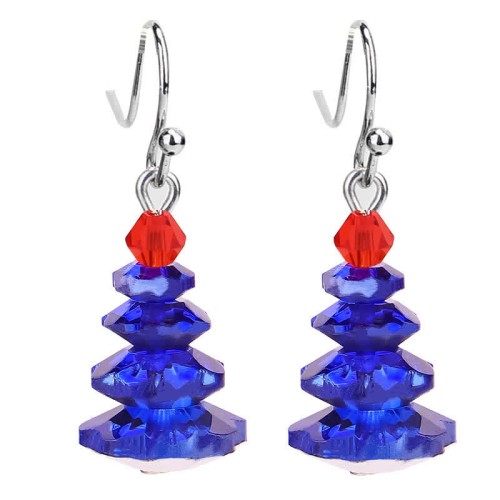 Various Crystals Christmas Tree Amethyst Healing Earrings Various Crystals Christmas Tree Amethyst Healing Earrings