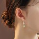 999 Sterling Silver Hetian Jade Bamboo Leaf Luck Earrings 999 Sterling Silver Hetian Jade Bamboo Leaf Luck Earrings