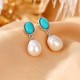 925 Silver Pearl Turquoise Healing Wisdom Jewelry Set 925 Silver Pearl Turquoise Healing Wisdom Jewelry Set