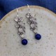 925 Silver Turquoise Lazurite Serenity Protection Earrings 925 Silver Turquoise Lazurite Serenity Protection Earrings