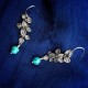 925 Silver Turquoise Lazurite Serenity Protection Earrings 925 Silver Turquoise Lazurite Serenity Protection Earrings