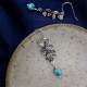 925 Silver Turquoise Lazurite Serenity Protection Earrings 925 Silver Turquoise Lazurite Serenity Protection Earrings