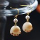 Bodhi Seed Cat Paw Claw Peace Drop Earrings Bodhi Seed Cat Paw Claw Peace Drop Earrings