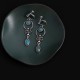 925 Sterling Silver Vintage Turquoise Waterdrop Earrings 925 Sterling Silver Vintage Turquoise Waterdrop Earrings