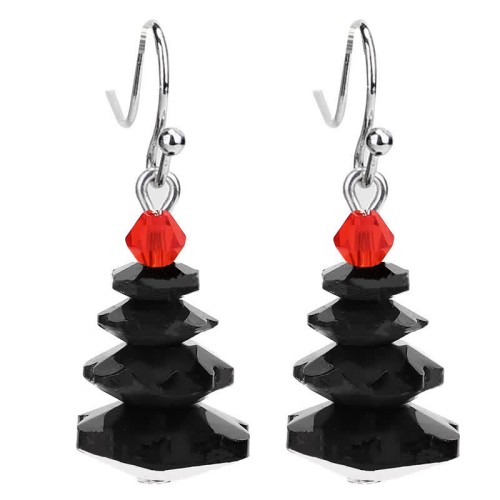 Various Crystals Christmas Tree Amethyst Healing Earrings Various Crystals Christmas Tree Amethyst Healing Earrings