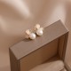 18K Gold Pearl Butterfly Love Stud Earrings 18K Gold Pearl Butterfly Love Stud Earrings